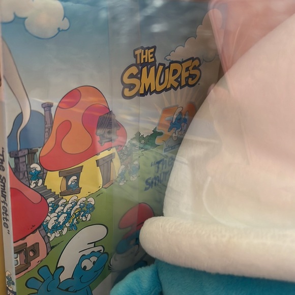 Smurfs 50th Anniversary Special Edition Stuffed Animal, Figure & DVD NIB - Picture 5 of 8
